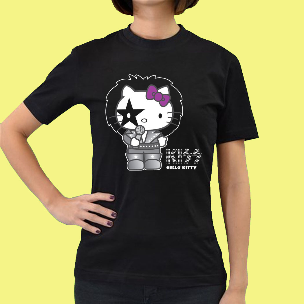 KISS HELLO KITTY GN02 Womens Tee T - Shirt S M L XL XXL Size - T-Shirts ...