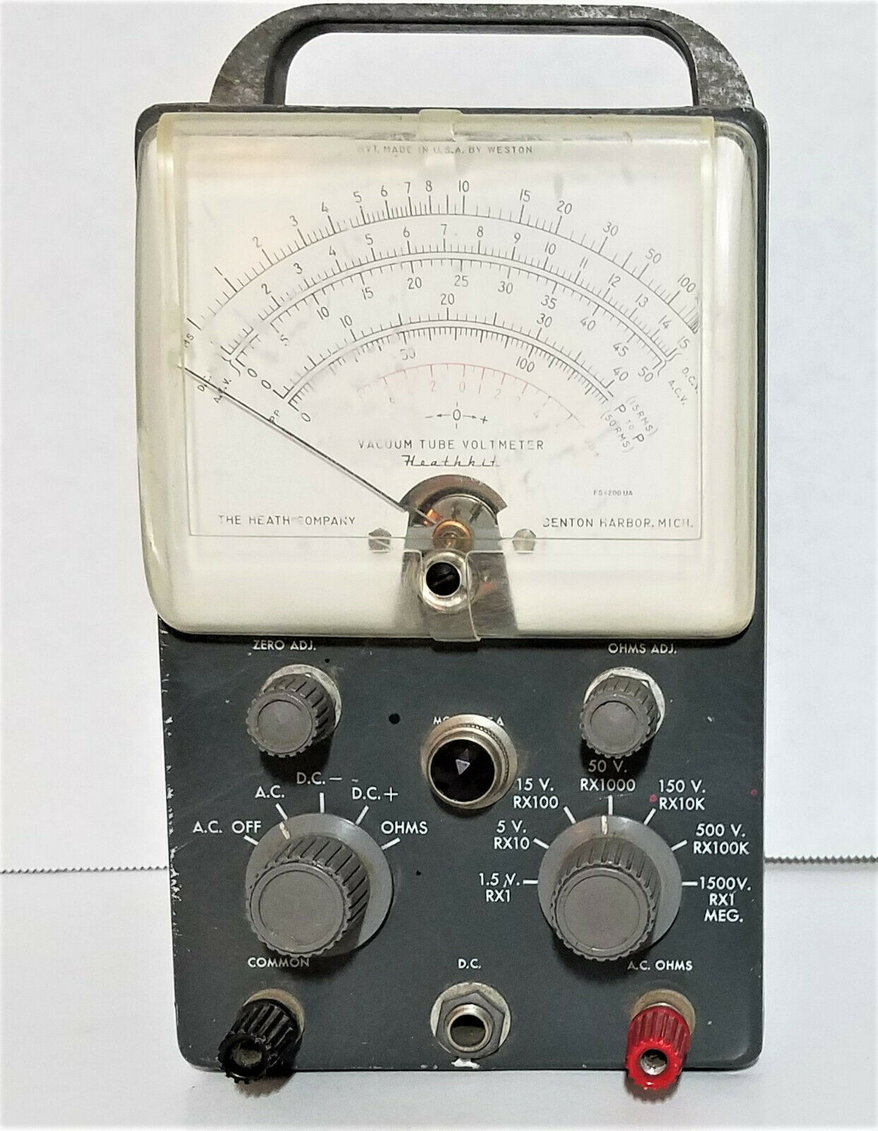 Vintage Heathkit VTVM Vacuum Tube Voltmeter Made BY Western USA - No ...