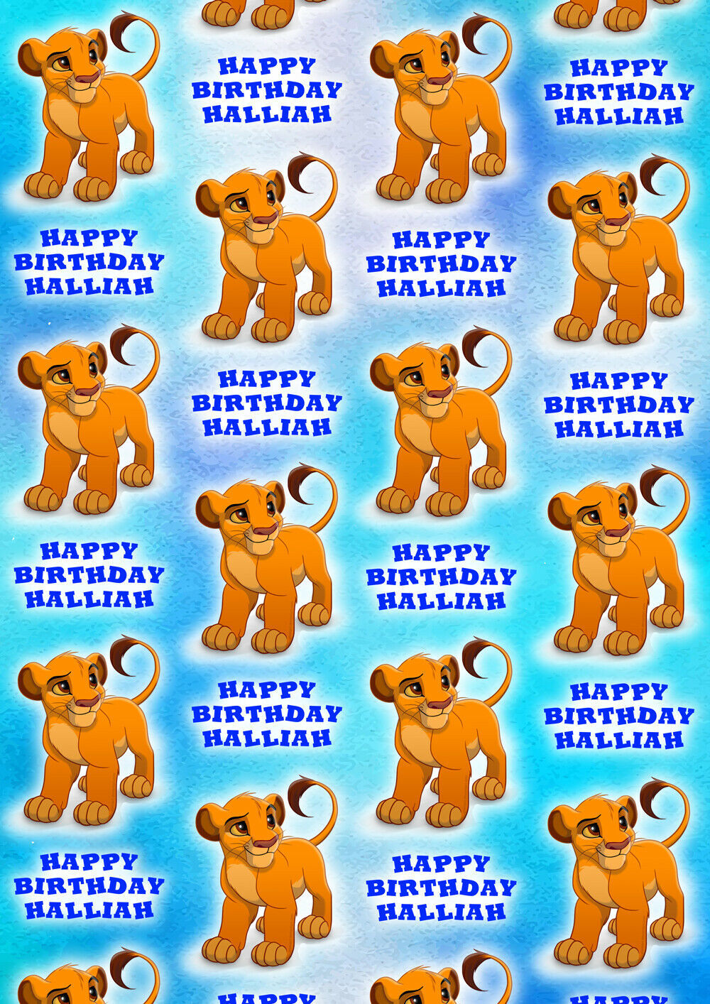 Lion King Wrapping Paper
 Simba Personalised Gift Wrap Disney s The Lion King Wrapping Paper