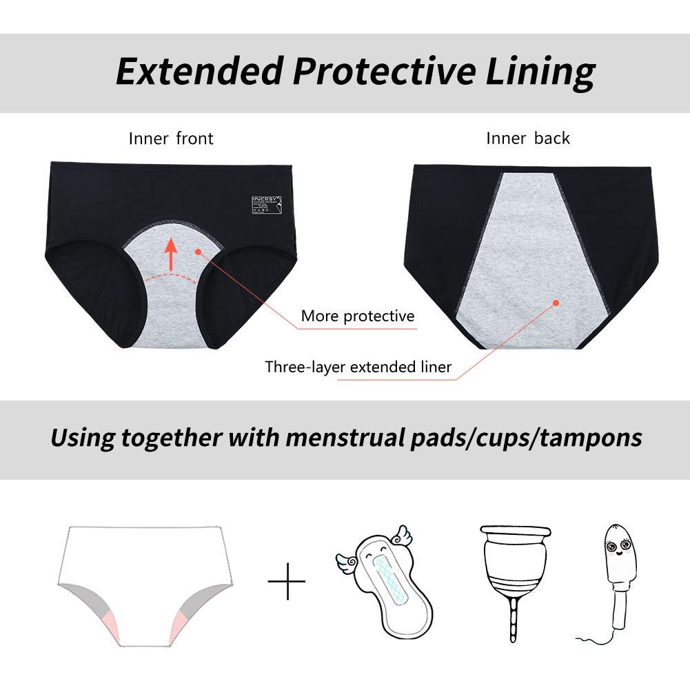 Innersy Women's Period Panties Menstrual Heavy Flow Postpartum ...
