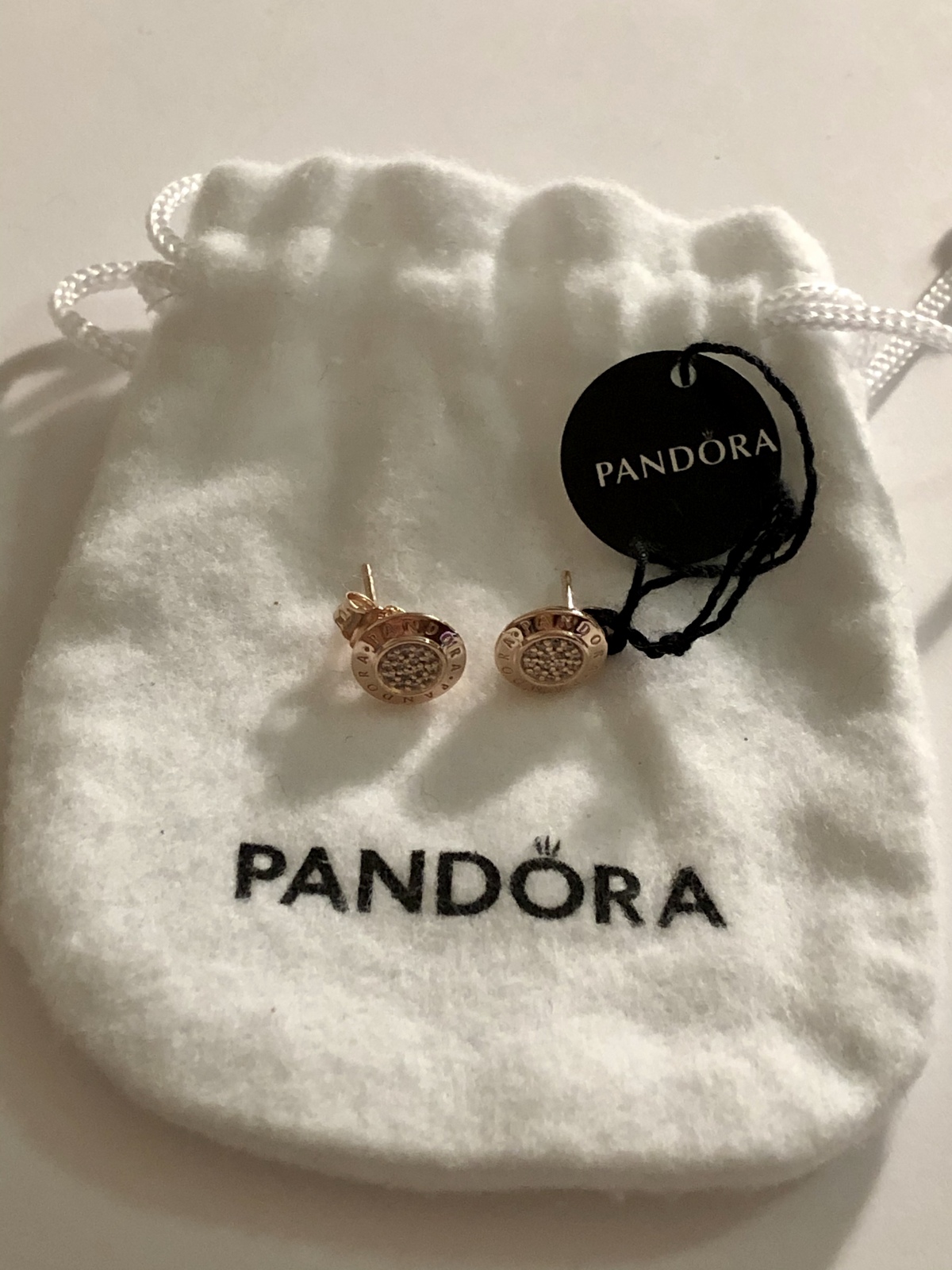 Genuine Pandora Rose Open Heart Stud Earrings 280528CZ - Fine Jewelry