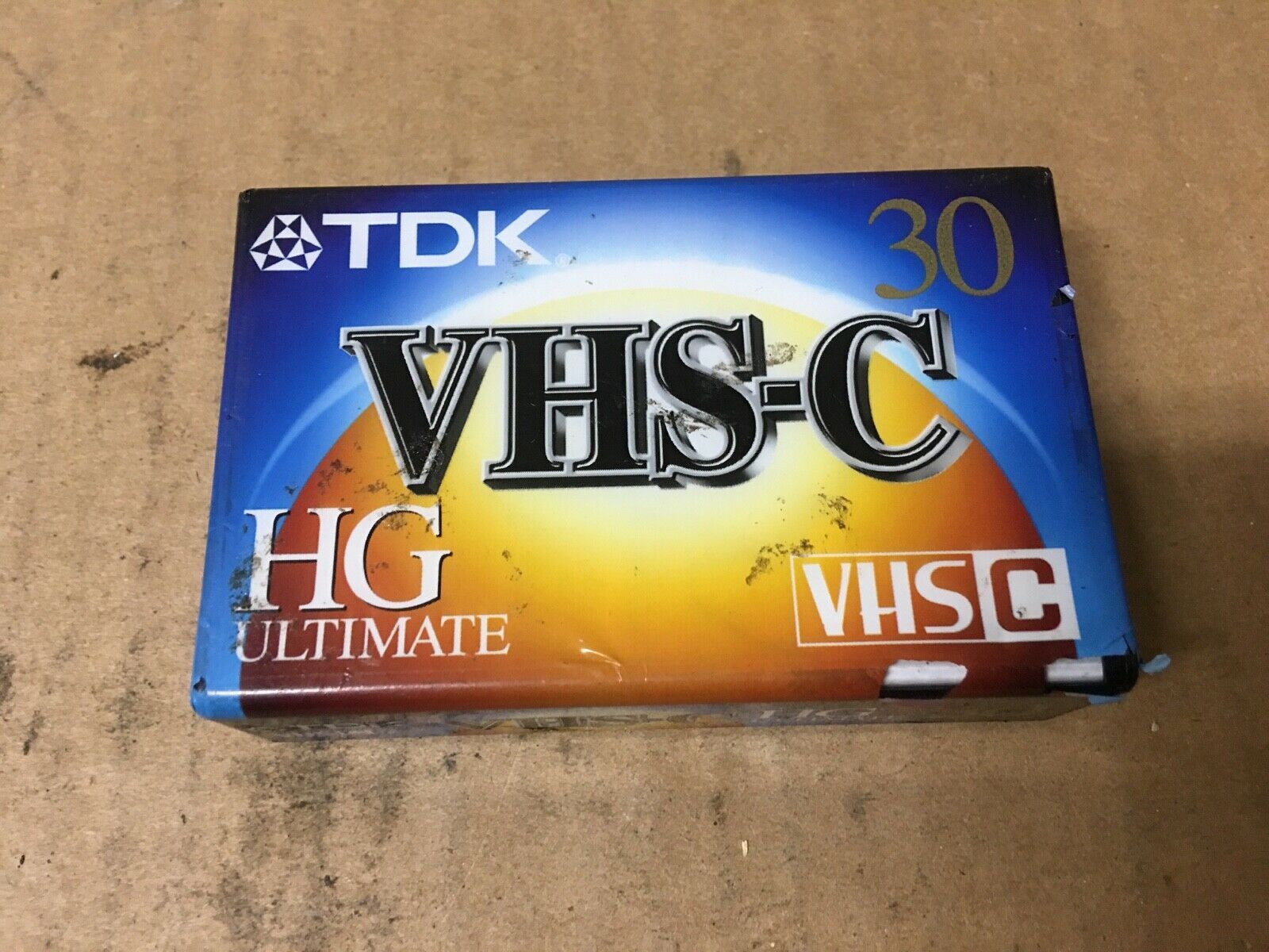 TDK HG Ultimate TC30 VHSC Camcorder Videotape / Cassette SHV01 SHELF PULL Camcorder Tapes