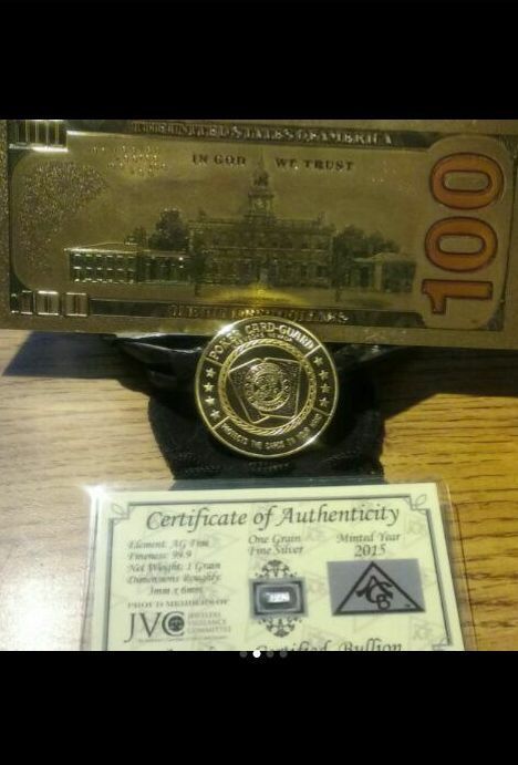 ~NEW STYLE~.999 GOLD$100 U.S BANKNOTE~STUNNING COLOR DETAIL/& A COA~FAST~SHIPPINs