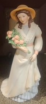 Homco ~ "Charlotte Rose"  ~ 8.5" Tall ~ Bisque Porcelain Figurine ~ No. 1468 - $30.40