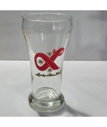 Vintage Lucky Lager Sham Style 5 1/4&quot; Tall 6oz Beer Glass Lucky Fine Beer - $12.16