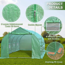 Large Greenhouse - 20' x 10' x 7' - Walk-in Tunnel Tent - Sturdy Steel Frame image 6
