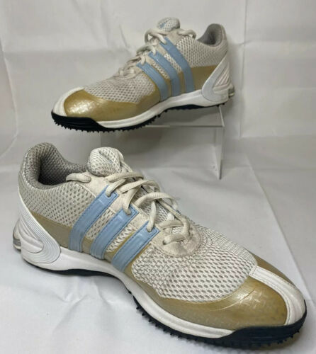 ADIDAS Traxion EVG-791003 Men's Golf Shoes White Silver Size US 8 Mens ...