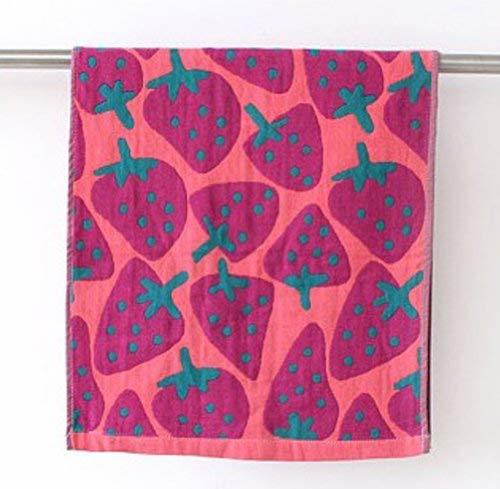 Pink Strawberry Pattern Hair Drying Towels (34 78CM)
