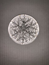 Vintage Art Glass Snowflake Paperweight 3 1/2” - $12.50