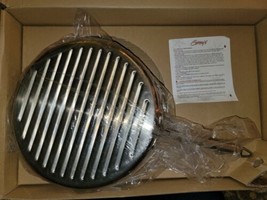 Ginny's Round Grill Frying Pan Cookware Silver New NIB image 2