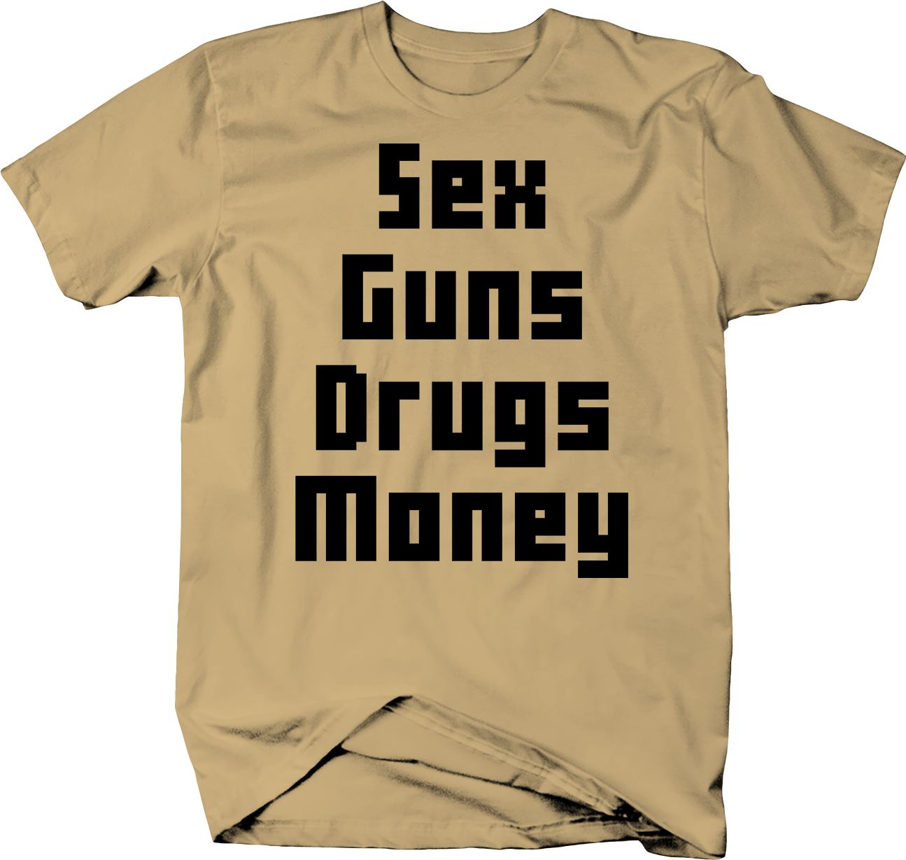 Sex Guns Drugs Money Computer 8 Bit Color T Shirt T Shirts Tank Tops 