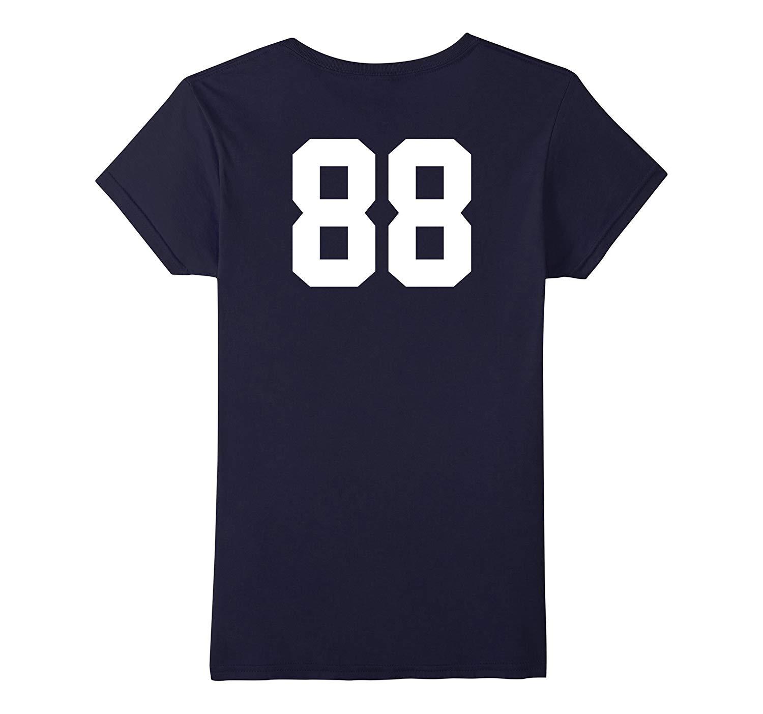 New Tee - 88 Sports Jersey Number on Back T-Tee for Team Fan Player ...