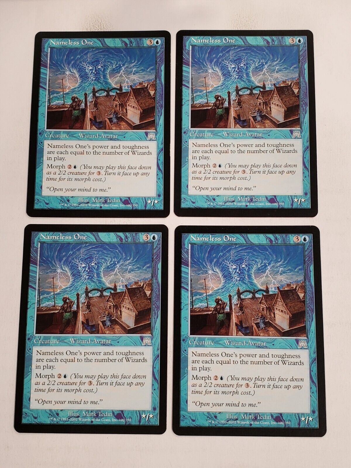 MTG Playset 4x Nameless One (Onslaught/Blue/U) - BGM - CCG Individual Cards