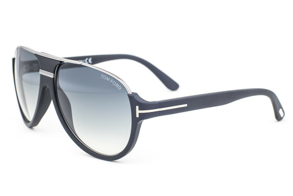 Tom Ford Dimitry Matte Black / Blue Gradient Sunglasses TF334 02W