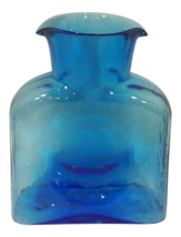 Vintage Mid-Century Blenko Blue Glass Water Bottle Carafe - $195.00