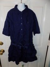 Justice Uniform Division Blue Dress Size 12 Girl's Euc - $23.76