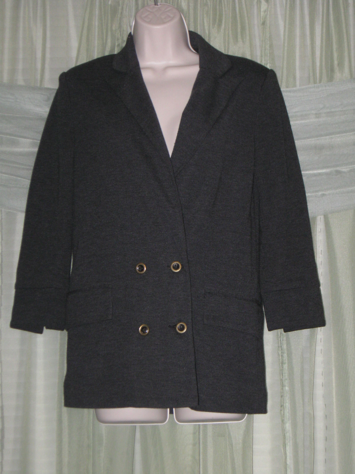 NWT Anthropologie Embroidered Floral Trench Coat Utility Jacket by Cartonnier M