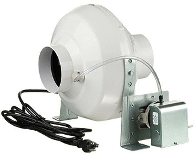 VENTS-US Dryer Booster Fan Ventilation 162 CFM 4 in. Duct UV Resistant ...