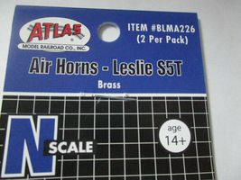 Atlas # BLMA226 Air Horns Brass "Leslie S5T"  2 per Pack  N-Scale image 4