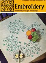 1966 Embroidery Inspired By Wrought Iron Designs Iron On Transfer Patterns Book - $16.99