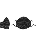 Cotton Face Mask Nordic Stitches on Black Punch Studio 81071 - $6.92