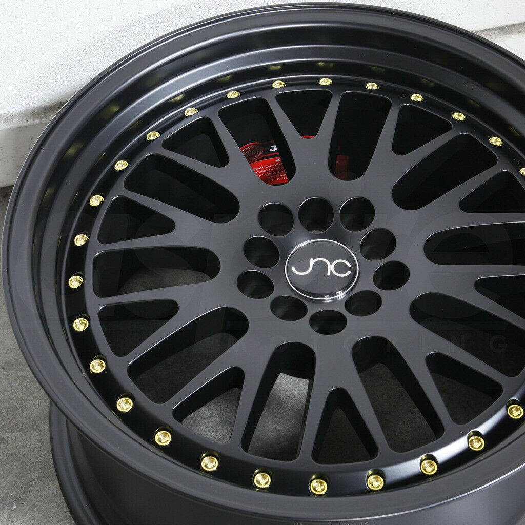 One 15x8 JNC 001 JNC001 4x100 25 Matte Black Wheel Rims - Wheels