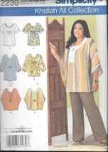 Simplicity #2230 - Khaliah Ali Misses&#39; Caftan-Style Tunic &amp; Top -Size 20... - $11.88