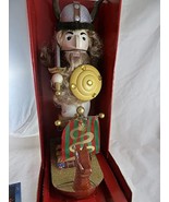 JOLIN Bombay Company Exclusive 17" Viking Nutcracker with Ship 2007 Hand Crafted - $67.20
