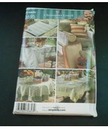 Simplicity 3695 Christopher Lowell Outdoor Table Accessories Tablecloths... - $6.76