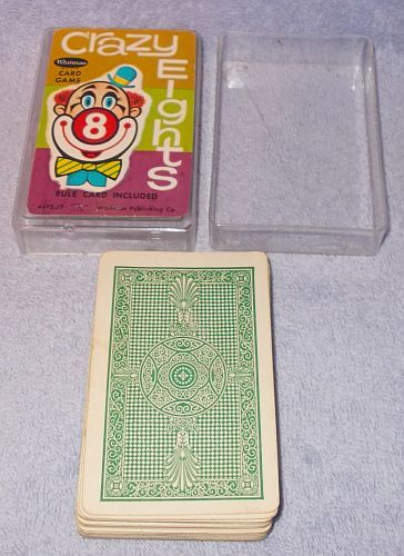 Vintage Whitman 1951 Crazy Eights Childs Card Game - Card Games-Vintage