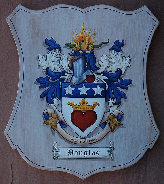 Family Crest Plaques - Lg. Wooden Coat of Arms Plaques Old World Style ...