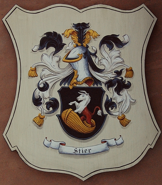 Family Crest Plaques - Lg. Wooden Coat of Arms Plaques Old World Style ...