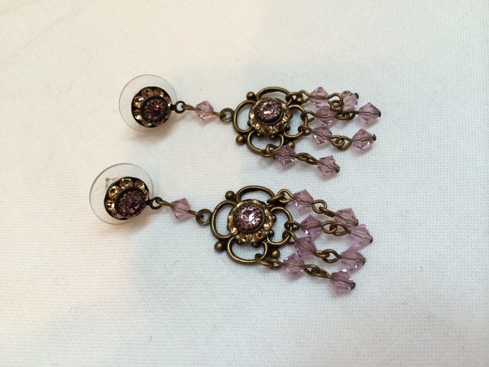 Liz Palacios San Francisco Necklace and Earrings Set Crystal Swarovski