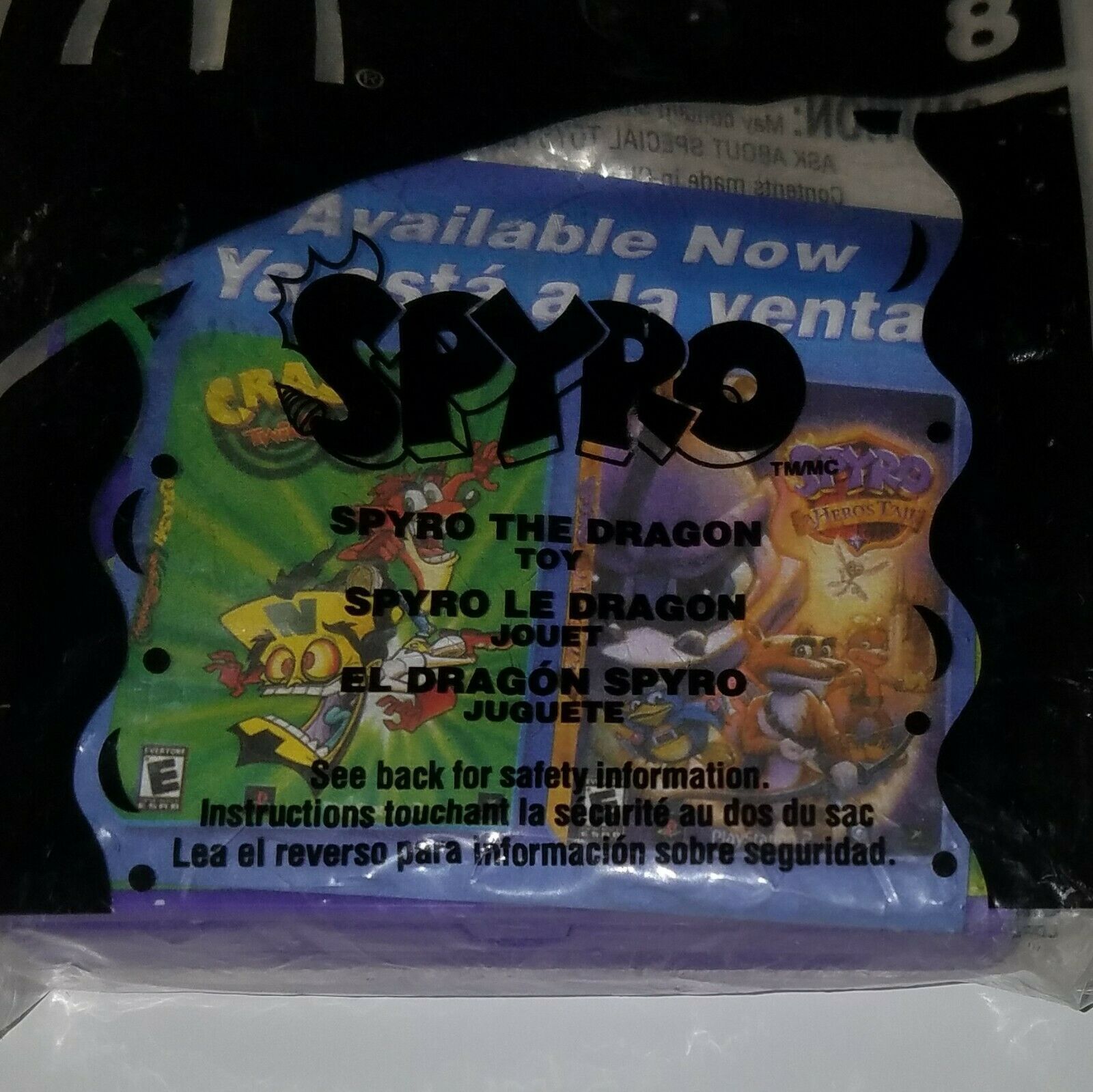 NEW Spyro the Dragon McDonalds Toy 8 Happy Meal 2005 Handheld Game