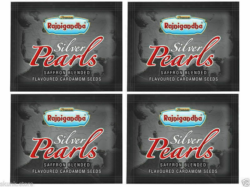 Rajnigandha Silver Pearls Cardamom Seed Elaichi Mouth Freshener 100 pcs