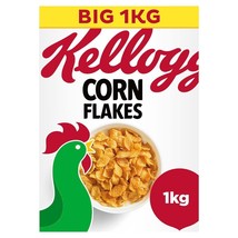 Kellogg's Corn Flakes Breakfast Cereal 1kg  PACK OF 2 - $16.78