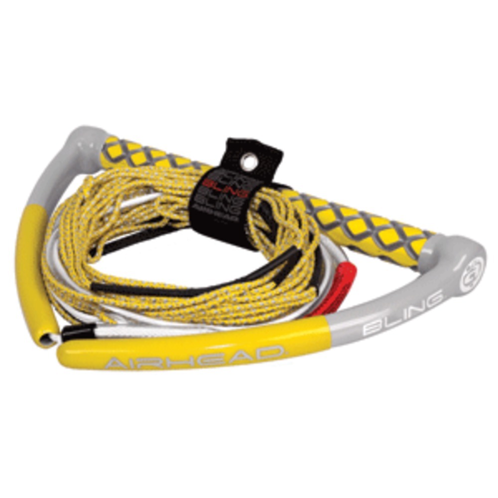 AIRHEAD Bling Spectra Wakeboard Rope - 75 5-Section - Yellow - Ropes ...