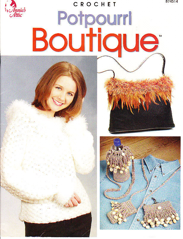 CROCHET * 18 * Annies Attic Potpourri Boutique - $3.49