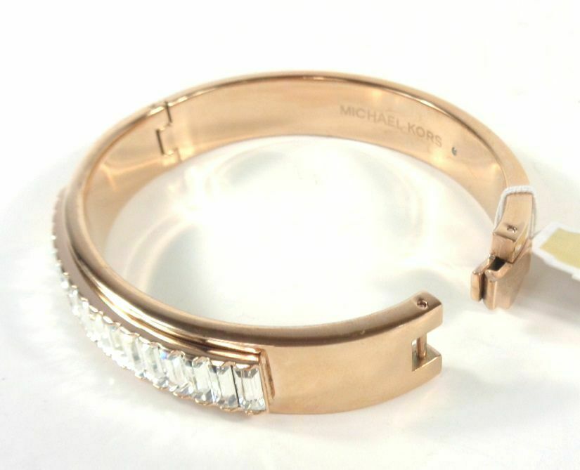 michael kors glitz crystal padlock bracelet