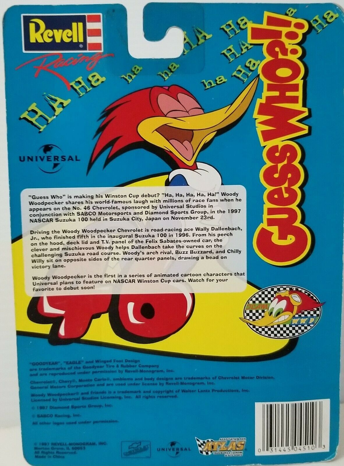 revell racing woody woodpecker