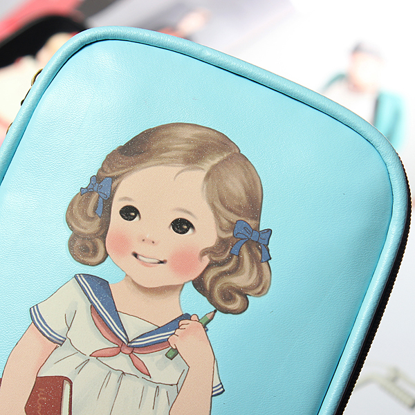 Cute Little Girl Pencil Case, Stationery bag, Cosmetic Bag - Other