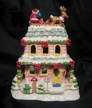 Avon A Visit From Santa Tealight House Luminous Treasures 2002 ...