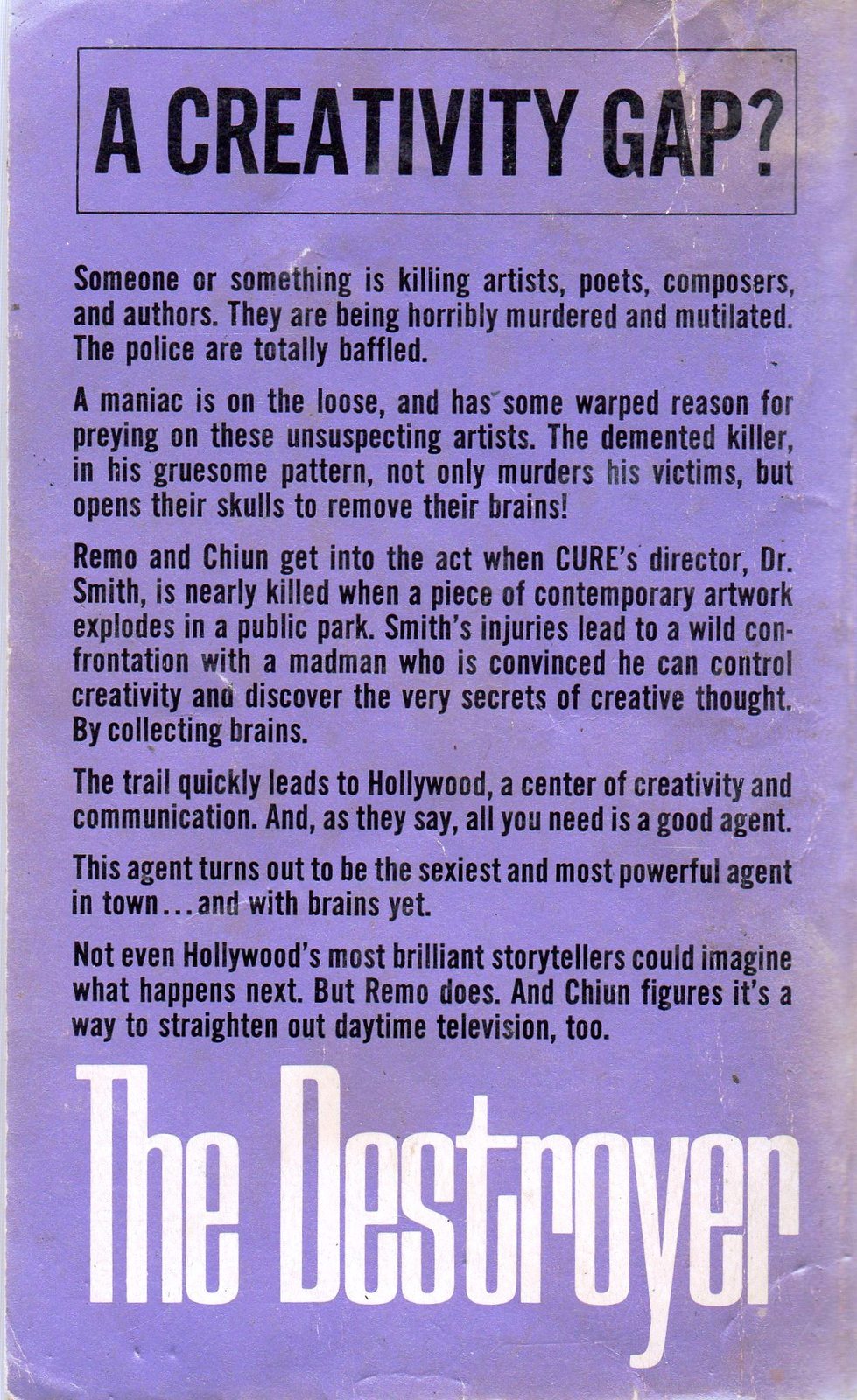 The Destroyer 22 Brain Drain (1976 paperback) by Richard Sapir