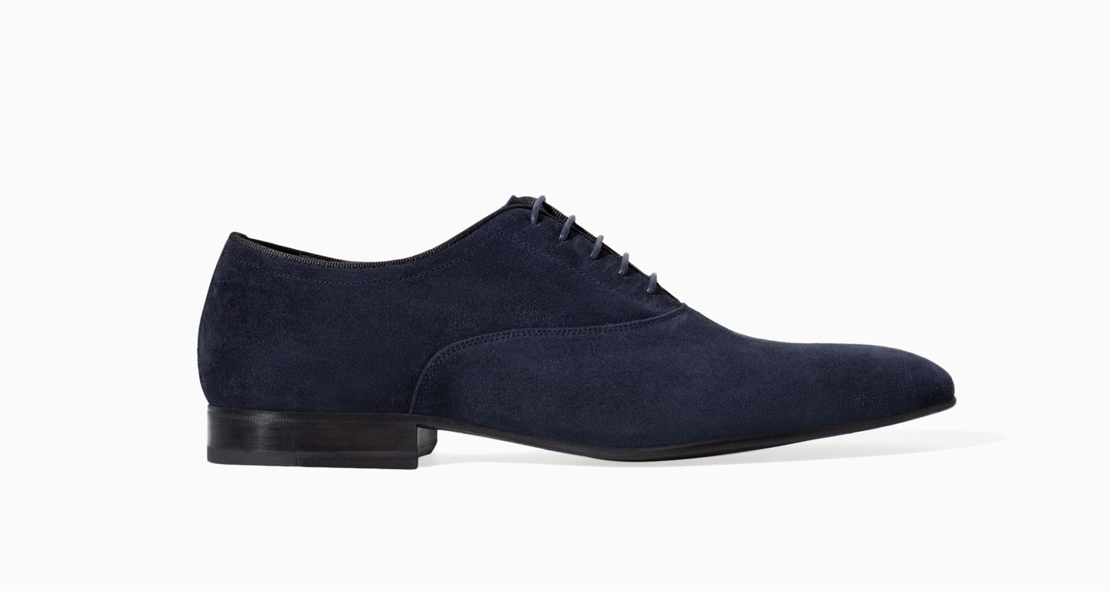 Mens Navy blue suede leather formal shoes, Men's fashion dress leather