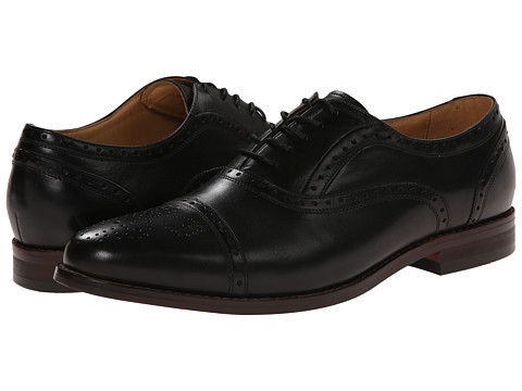 Handmade mens black Oxford leather shoes, Men's black formal leather ...