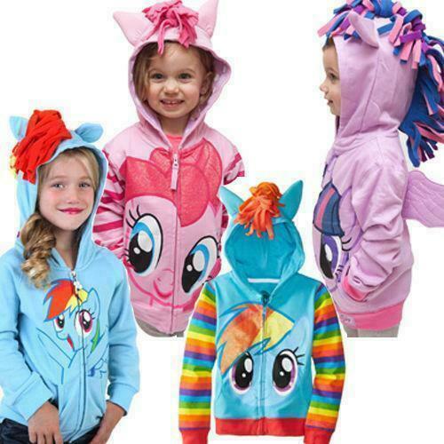 Girl Kid my little pony Hoodie Wing Hoodie Jacket Sweater Twilight Rainbow Dash