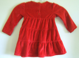 Raspberry Red 18 months Girls Velour Dress - $9.52