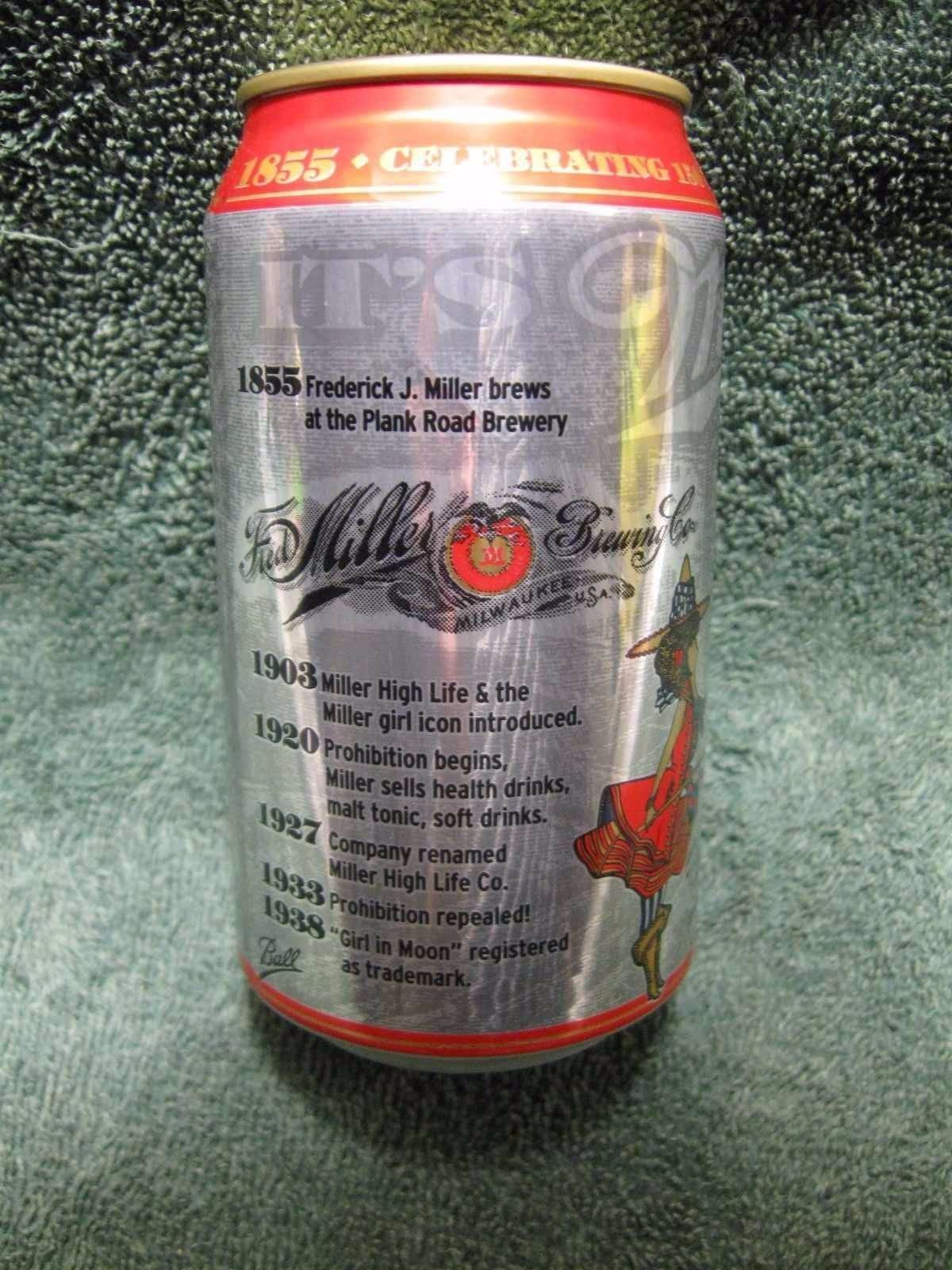 MILLER BREWING COMPANY'S 150th ANNIVERSARY BEER CAN BANKBREWERY