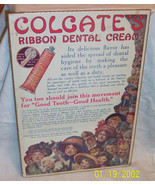 Colgate Ribbon Dental Cream vintage Advertisement 10 x 15 poster - $10.00