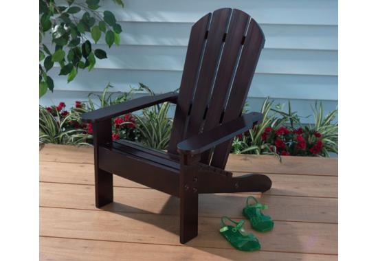 Adirondack Chair Espresso Children's furniture KidKraft Brown chair 